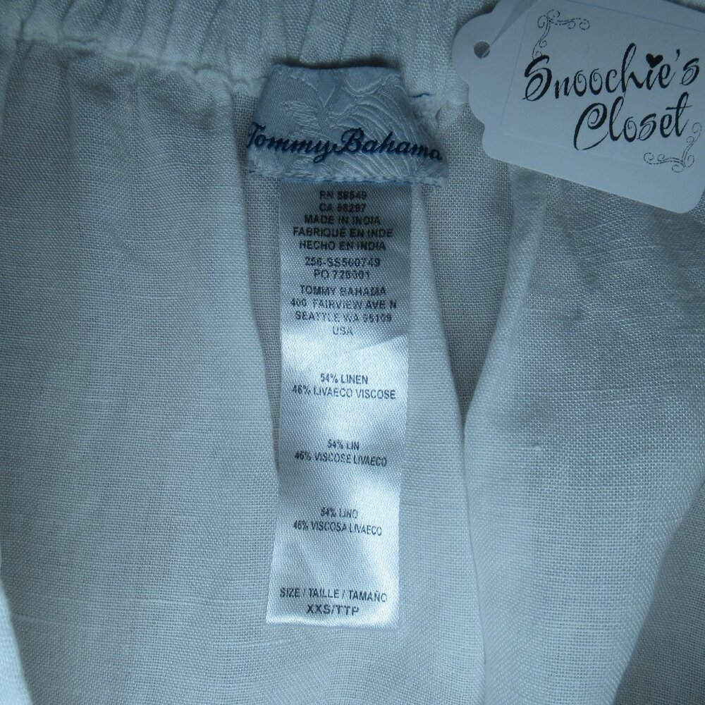 Tommy Bahama Linen Blend Faux Wrap Skirt | Size XXS (fits like a Small) - Picture 7 of 8